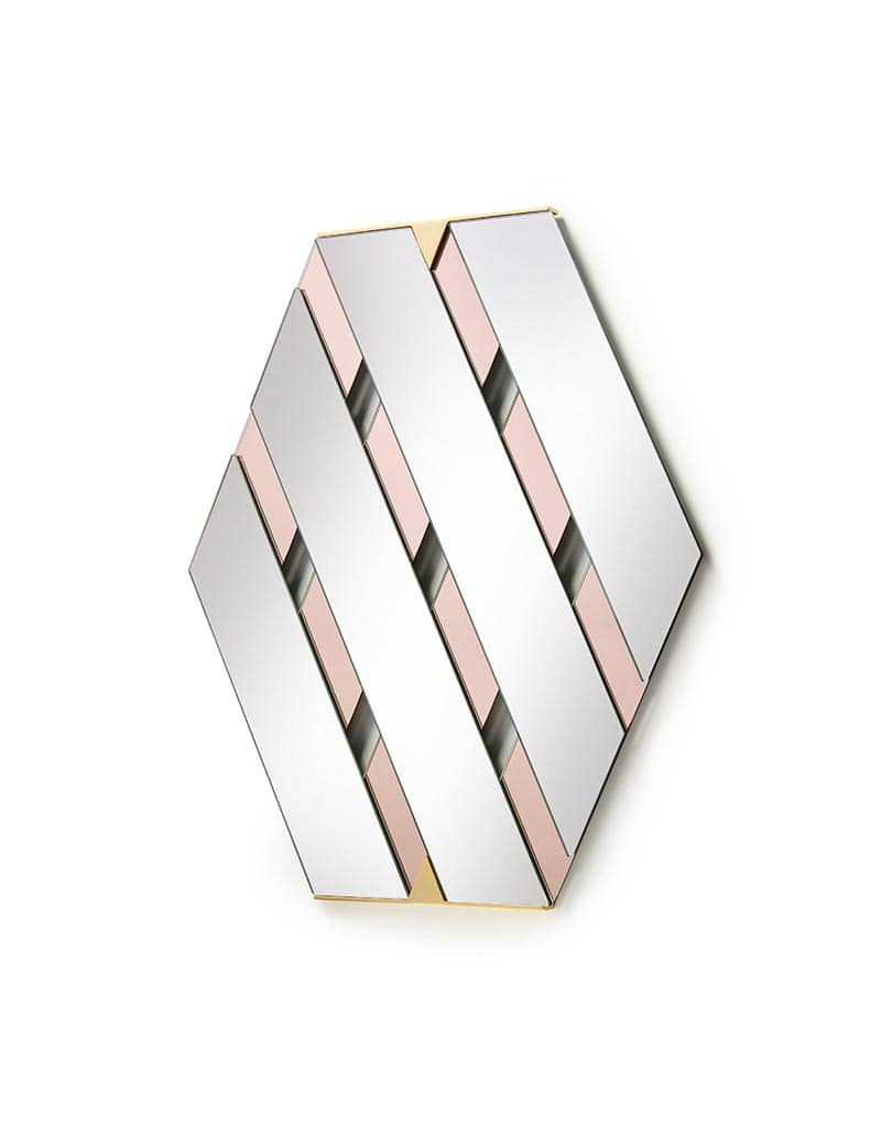 Tresse - Wall Mirror - Pink