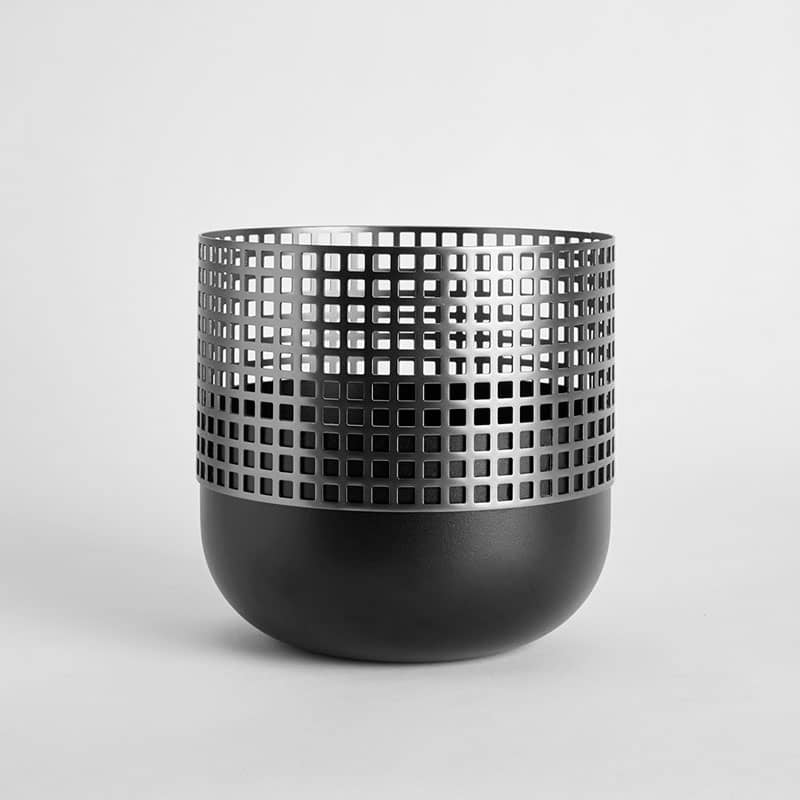 tall black vase
